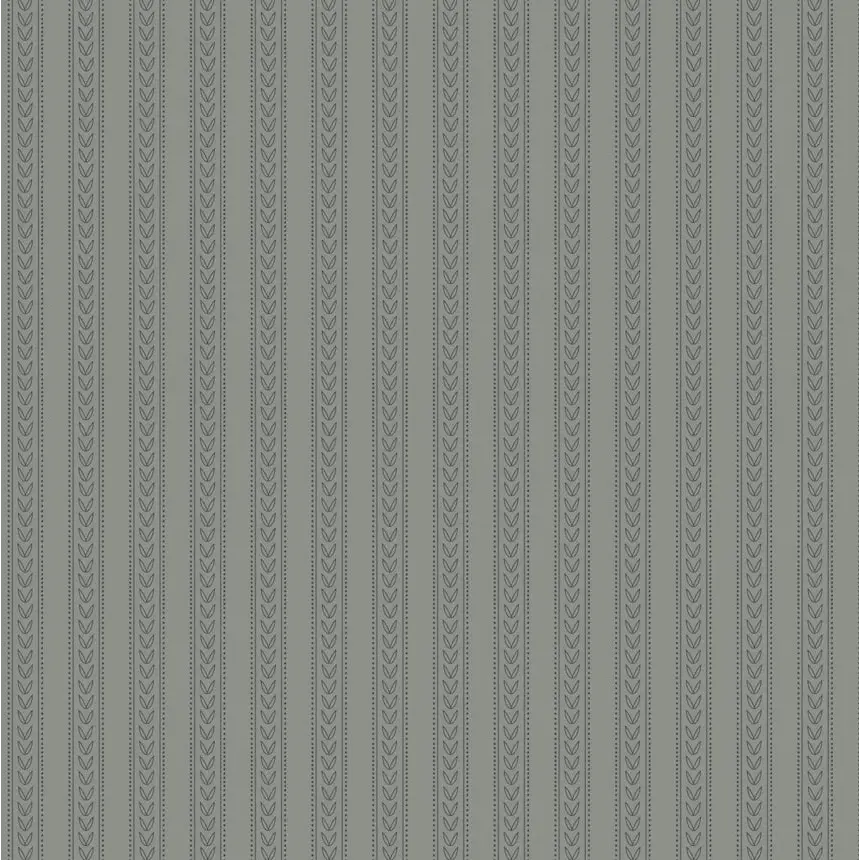Elovie Wallpaper - Sweet Stripe - by Quirky Paisley Designs - Sample 1 foot by 1 foot / Charcoal - Loomwell Home Goods