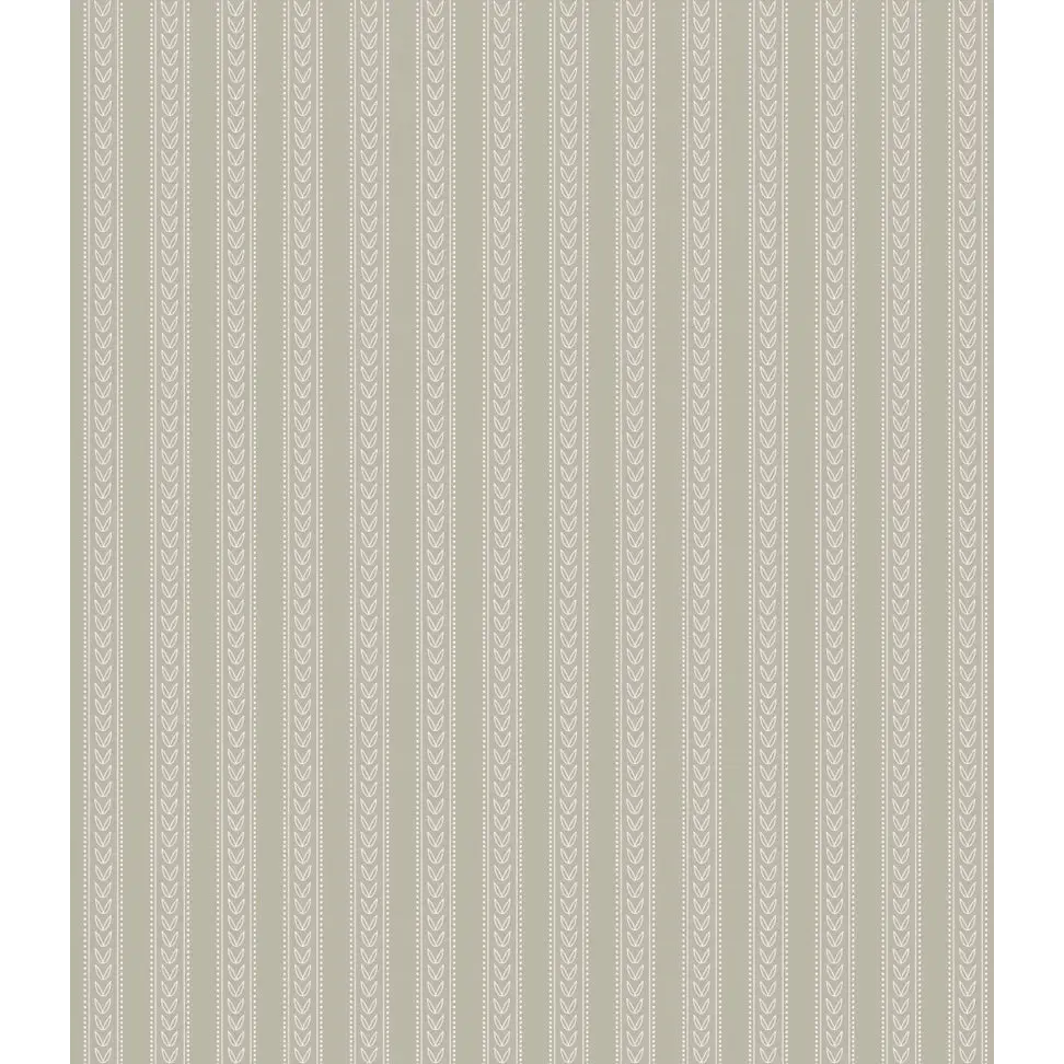 Elovie Wallpaper - Sweet Stripe - by Quirky Paisley Designs - Sample 1 foot by 1 foot / Sage - Loomwell Home Goods