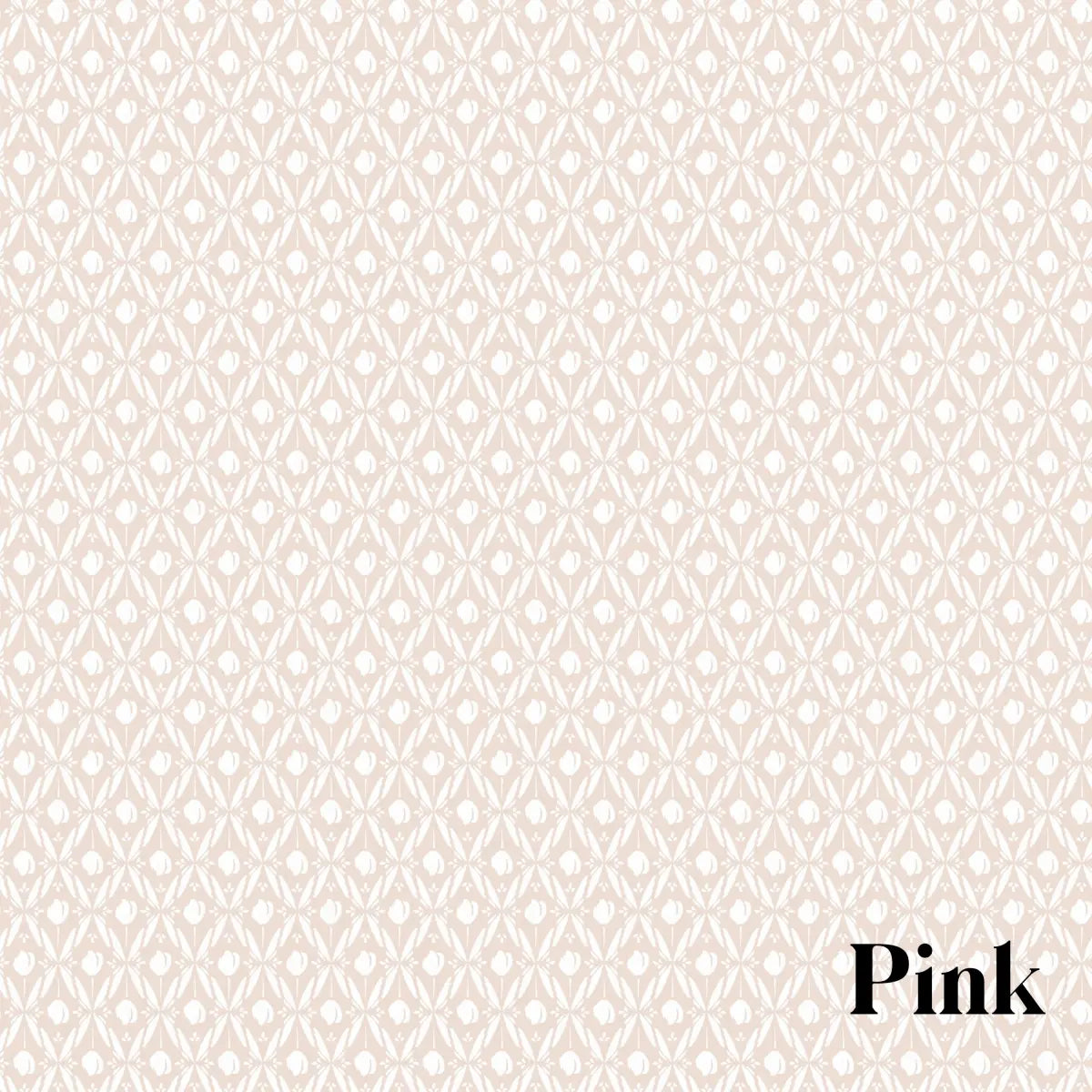 Elowen Wallpaper - Dots and Diamonds - by Melissa Johnson Design - Sample 1 foot by 1 foot / Pink - Loomwell Home Goods