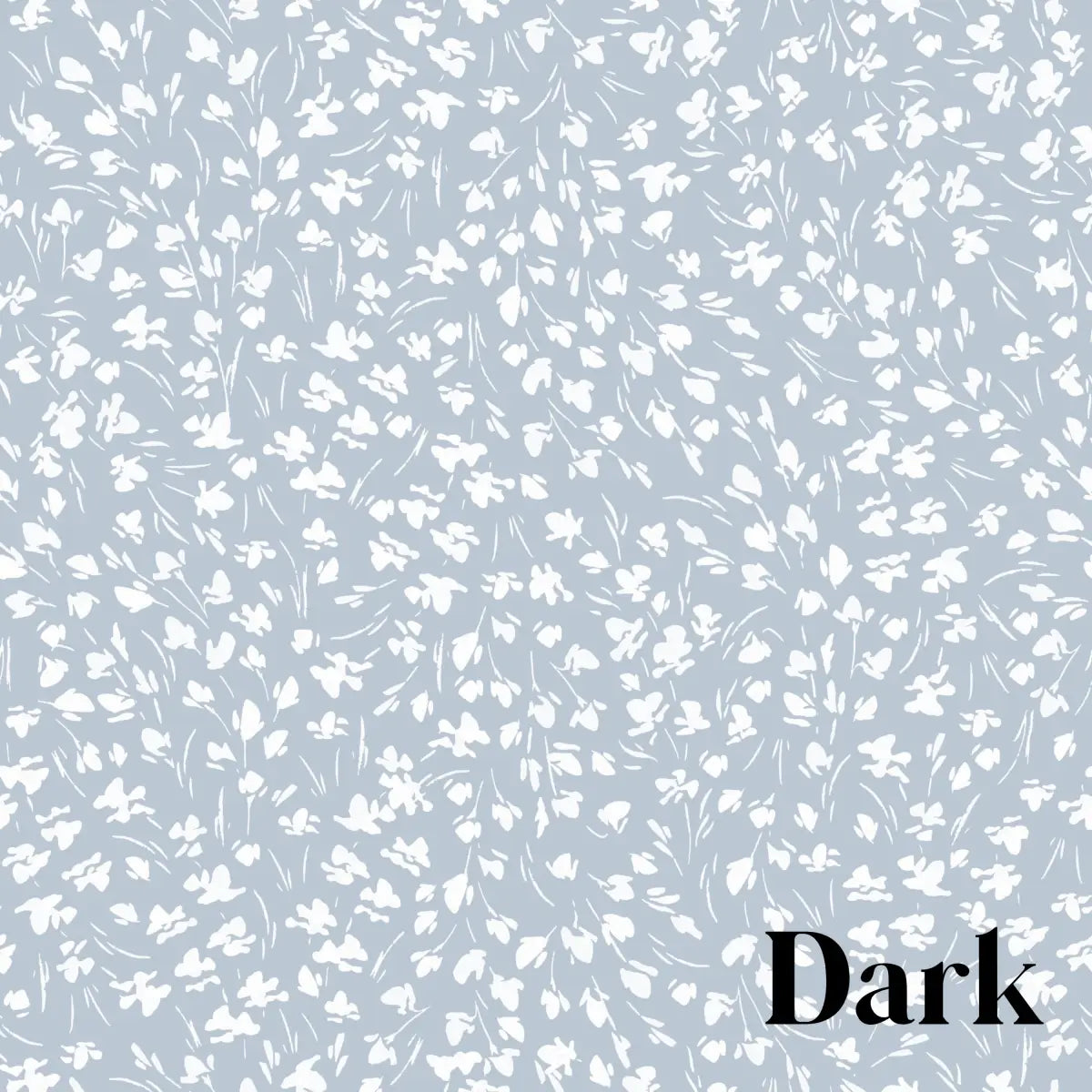 Elsie Wallpaper - Scattered Flowers - by Melissa Johnson Design - Sample 1 foot by 1 foot / Dark - Loomwell Home Goods