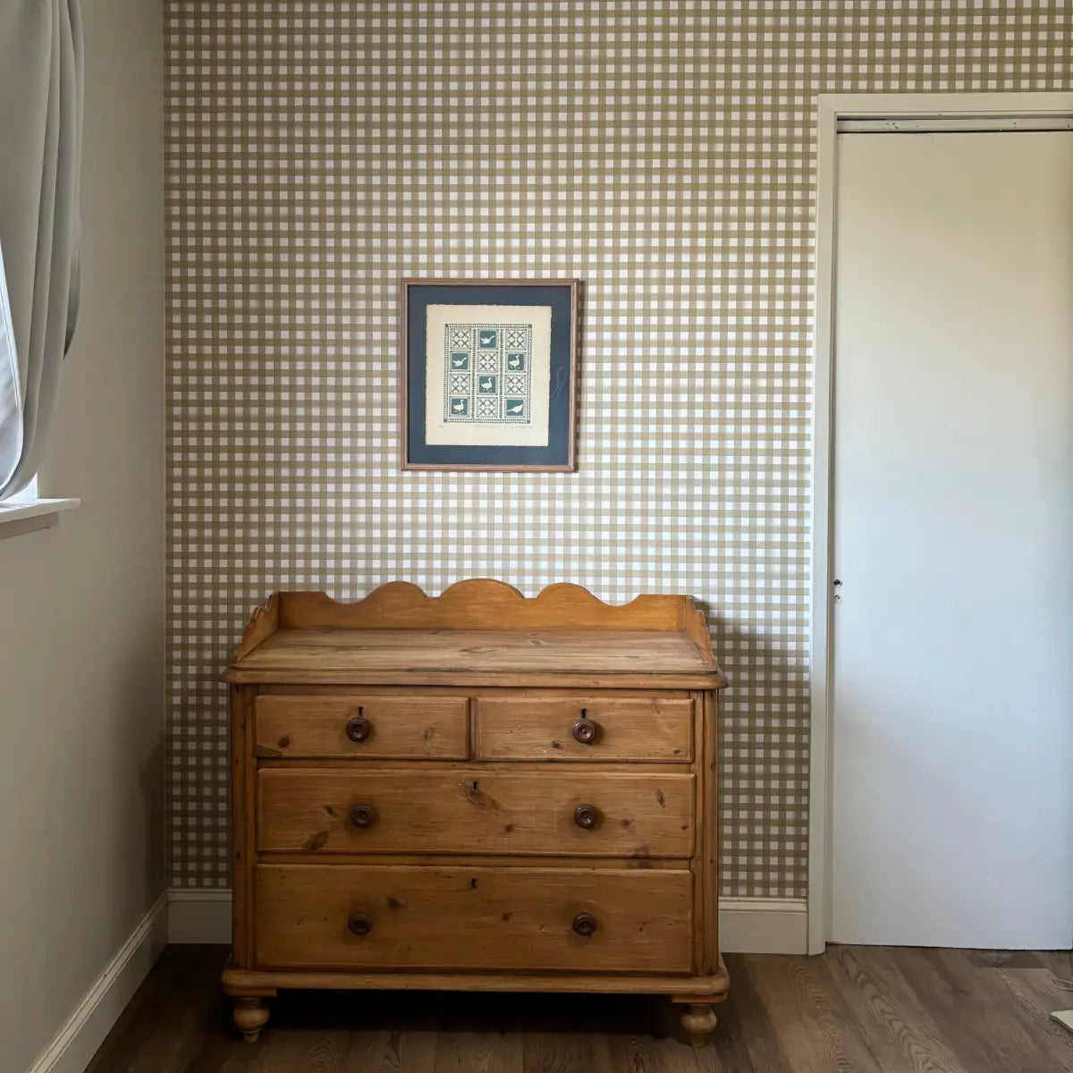 Emerson Wallpaper - Gingham Colors - by Rose Lindo - Loomwell Home Goods