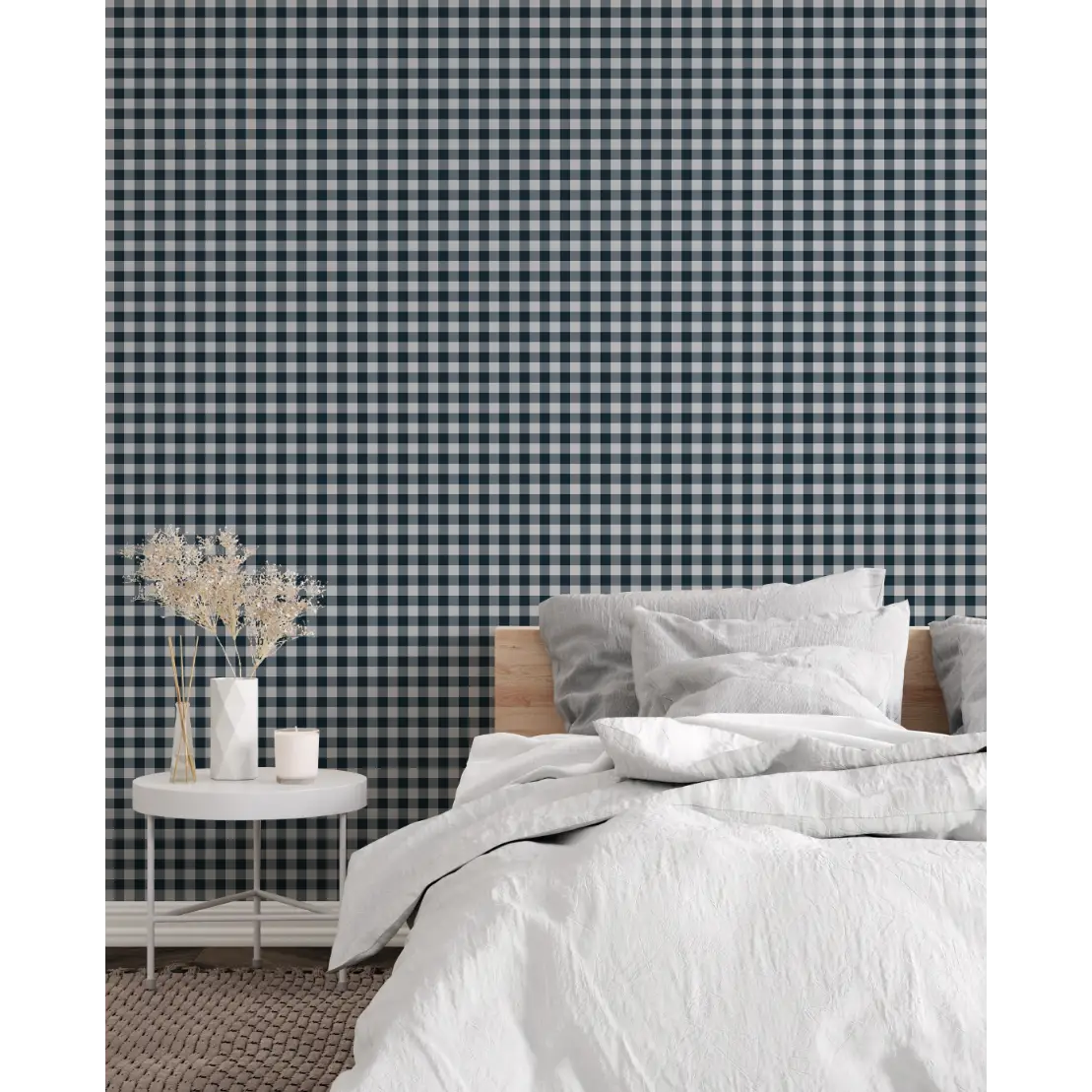 Emerson Wallpaper - Gingham Colors - by Rose Lindo - Loomwell Home Goods
