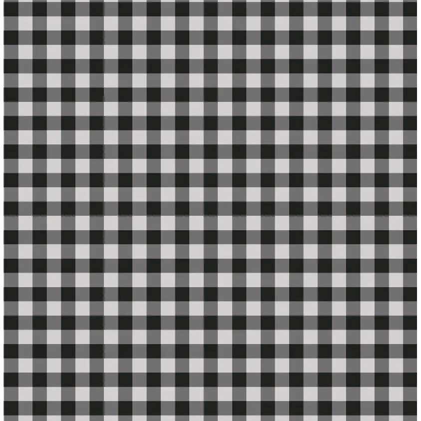 Emerson Wallpaper - Gingham Colors - by Rose Lindo - Sample 1 foot by 1 foot / Black - Loomwell Home Goods
