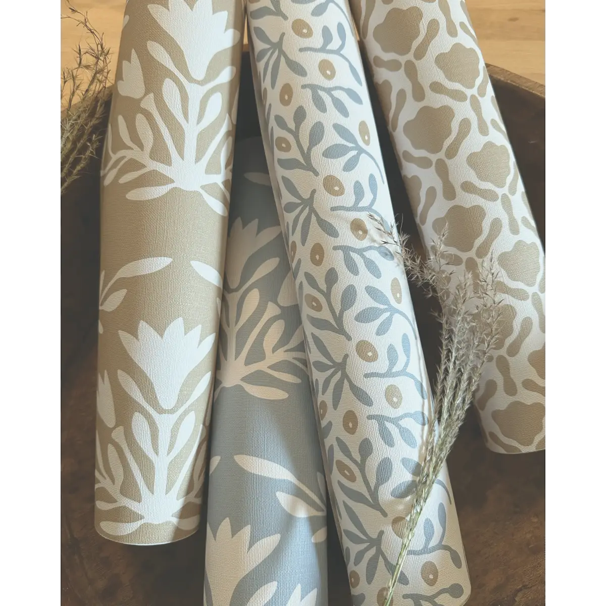 Emily Wallpaper - Horizontal Floral Stripes - by Heights Design Studio - Loomwell Home Goods