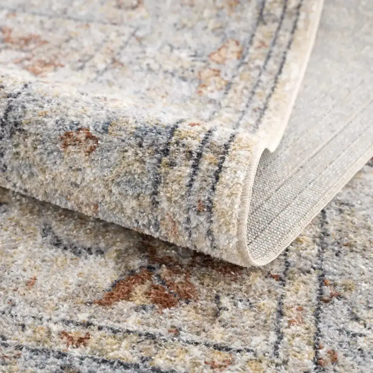 Emke Cream Washable Area Rug - Boutique Rugs