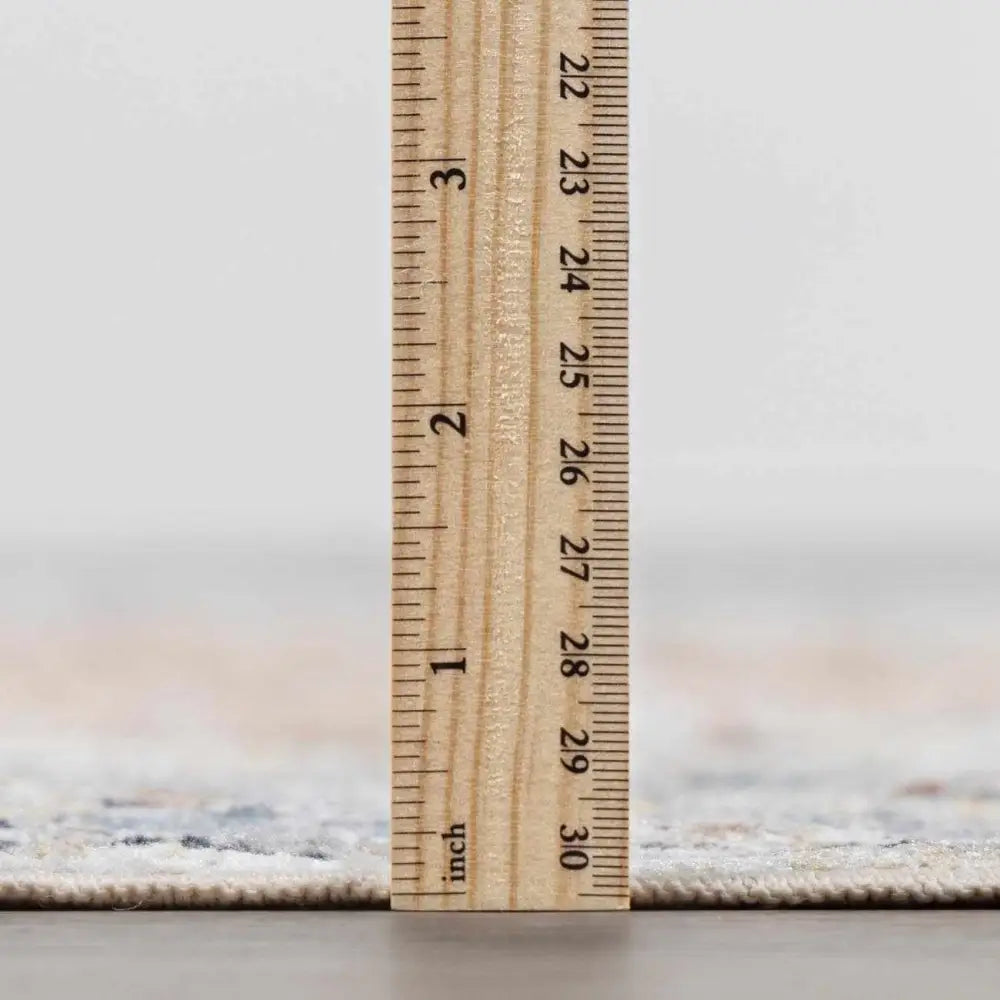 Emke Cream Washable Area Rug - Boutique Rugs