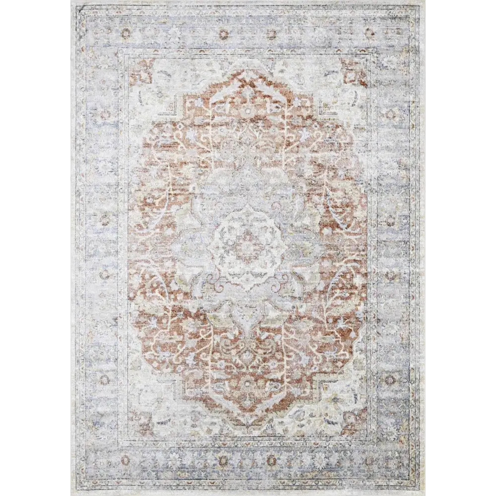 Emke Cream Washable Area Rug - Boutique Rugs
