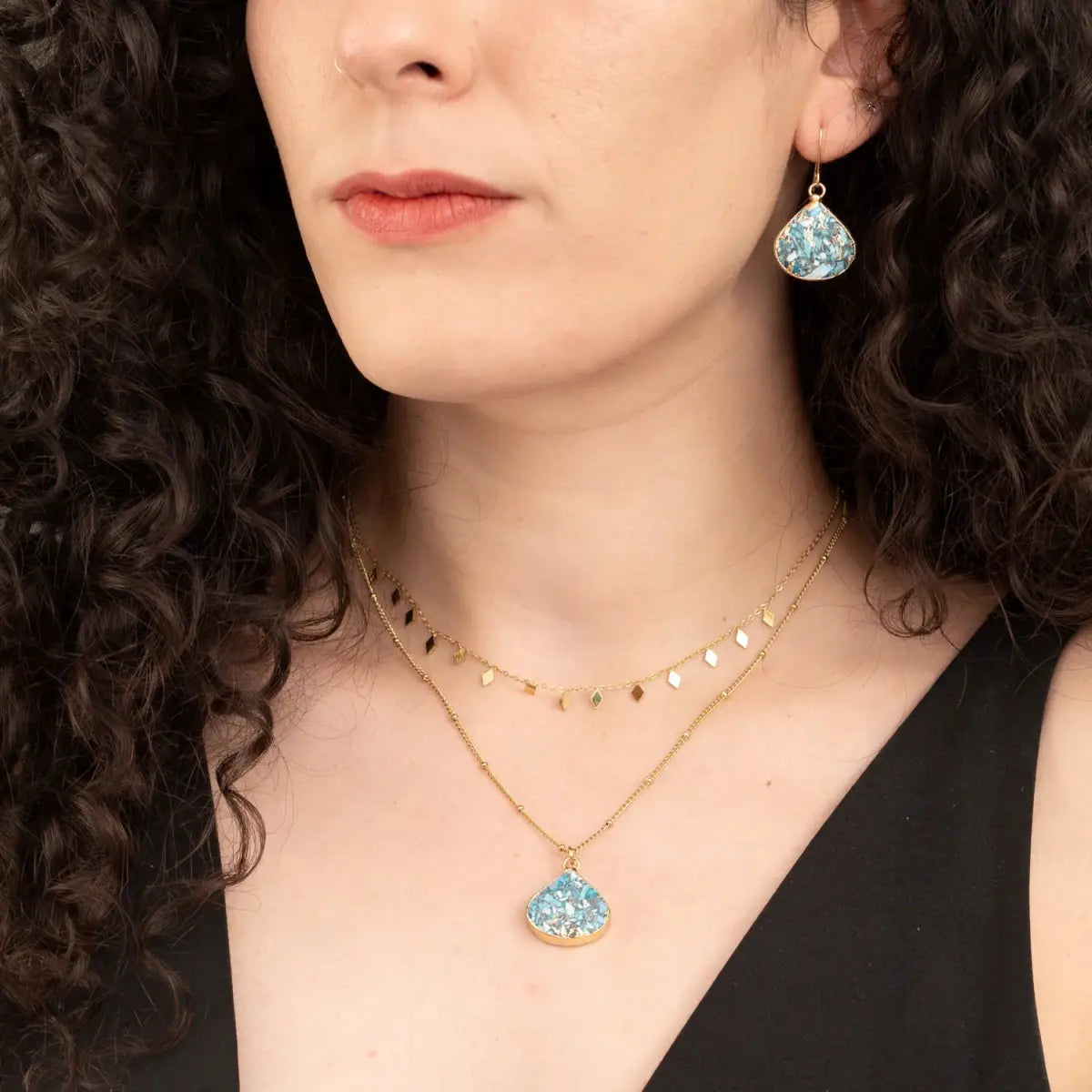 Emperor Stone Blossom Necklace - Starfish Project