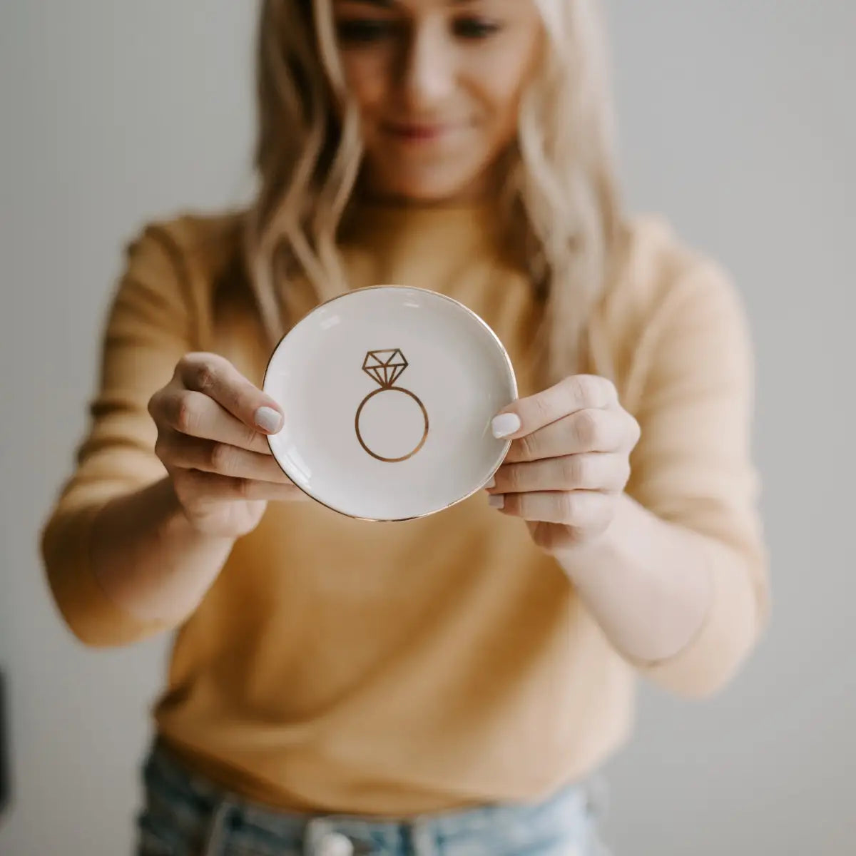Engagement Ring Jewelry Dish - Sweet Water Decor