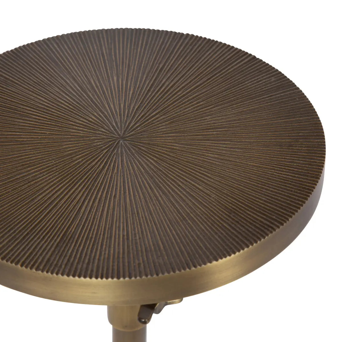 Engles Metal Accent Table and Plant Stand - Adjustable Embossed - kateandlaurel