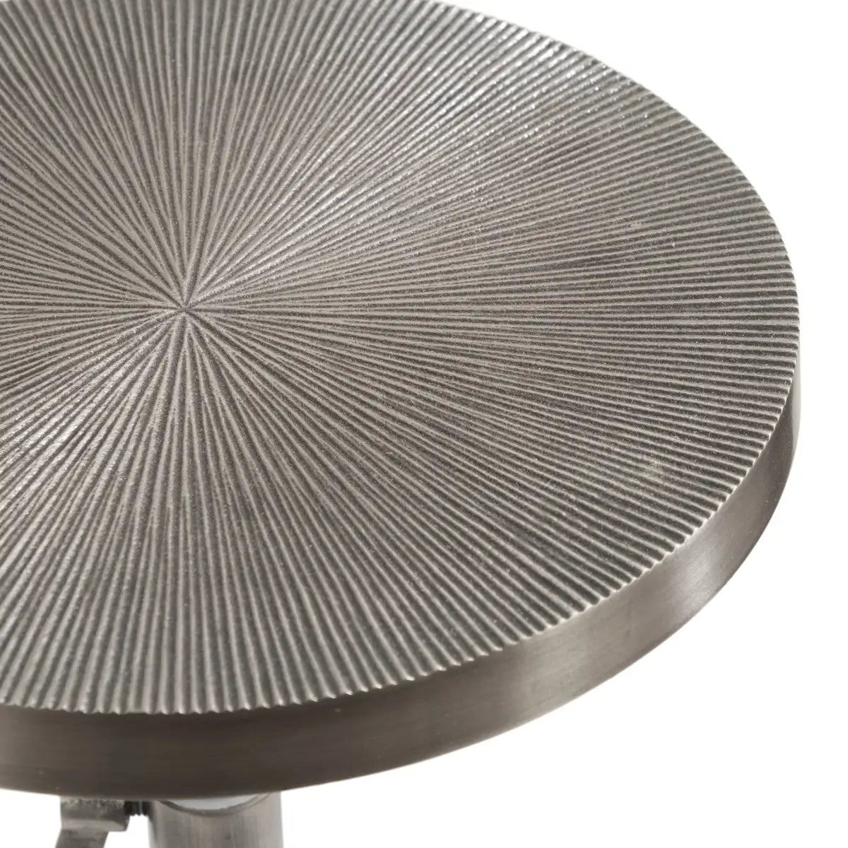 Engles Metal Accent Table and Plant Stand - Adjustable Embossed - kateandlaurel