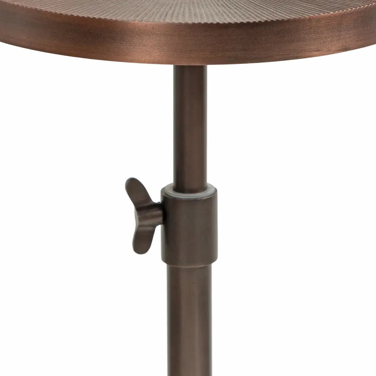 Engles Metal Accent Table and Plant Stand - Adjustable Embossed - kateandlaurel