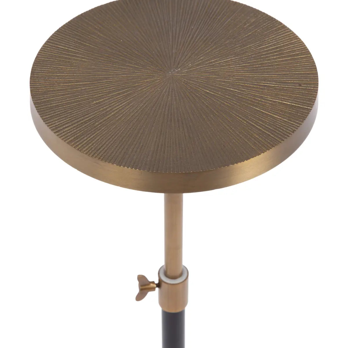 Engles Metal Accent Table and Plant Stand - Adjustable Embossed - kateandlaurel