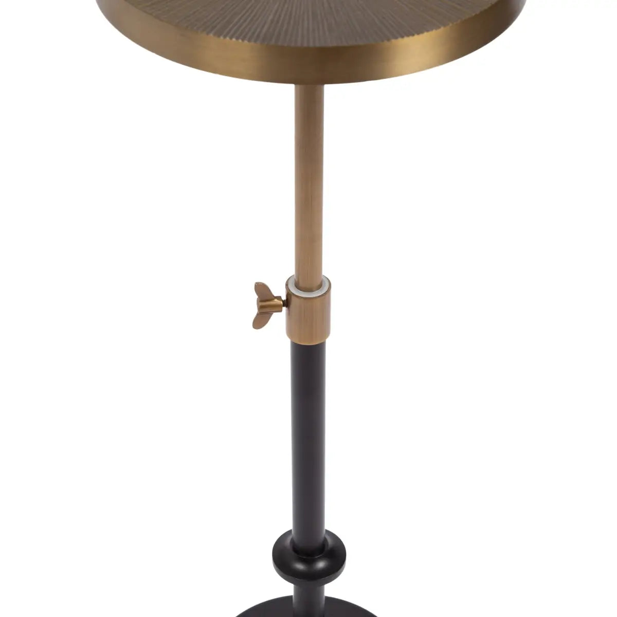 Engles Metal Accent Table and Plant Stand - Adjustable Embossed - kateandlaurel