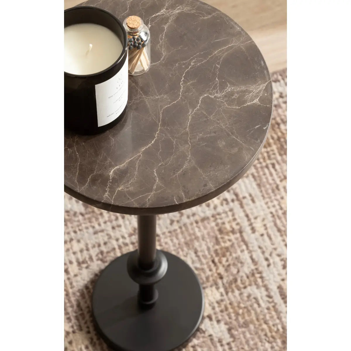 Engles Accent Table and Plant Stand - Adjustable Marble - kateandlaurel
