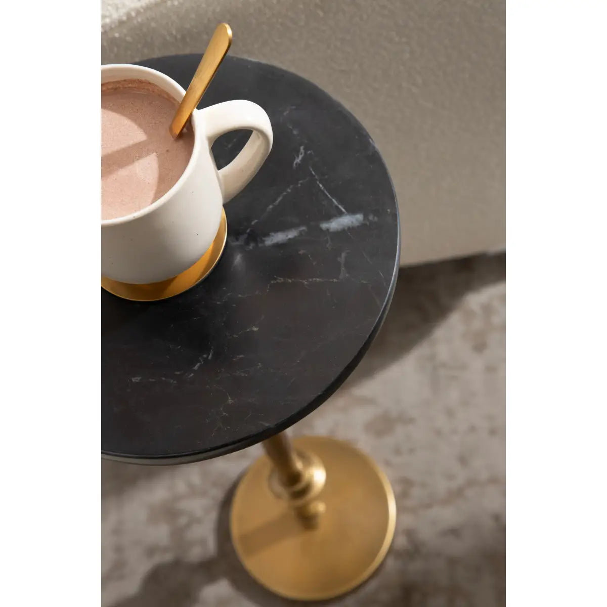Engles Accent Table and Plant Stand - Adjustable Marble - kateandlaurel