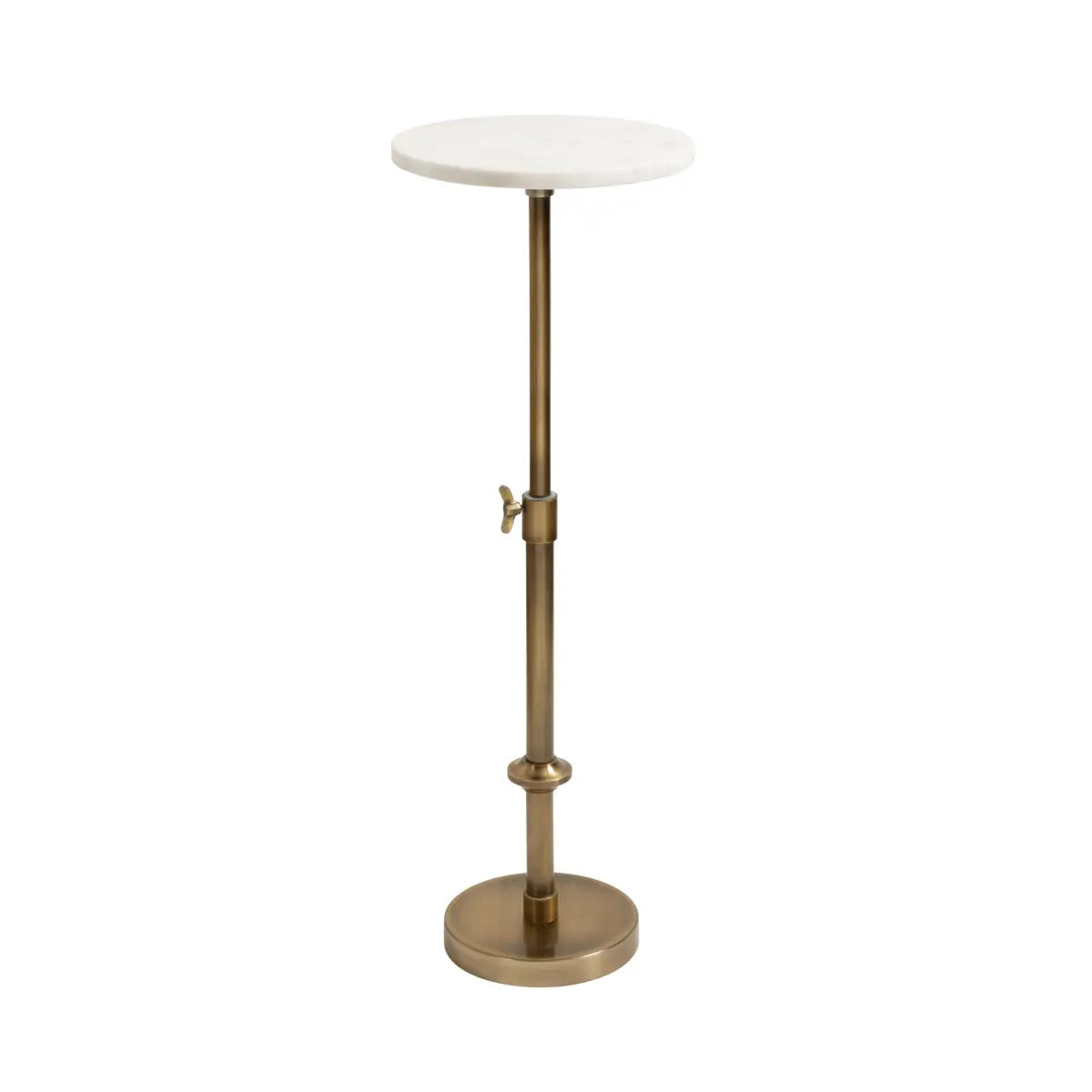 Engles Accent Table and Plant Stand - Adjustable Marble - kateandlaurel