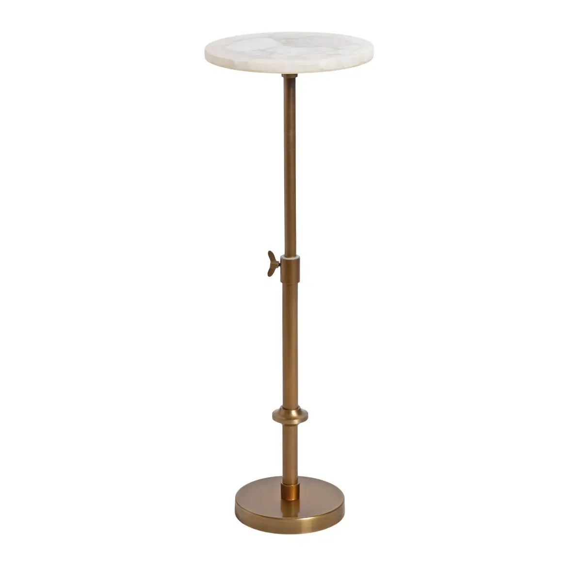 Engles Accent Table and Plant Stand - Adjustable Marble - kateandlaurel