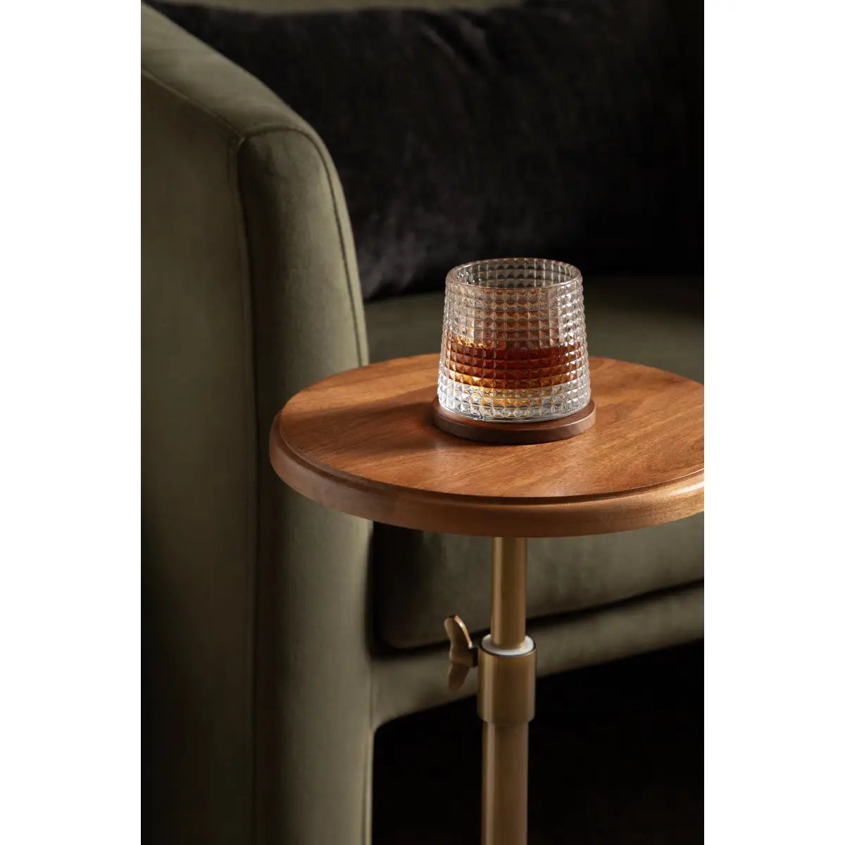 Engles Wood Table and Plant Stand - Adjustable - kateandlaurel