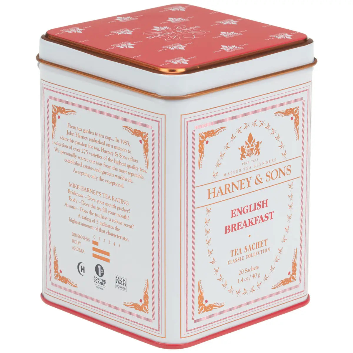 English Breakfast Tea - Classic Tin of 20 Sachets - Sachets / Tin of 20 Sachets - Harney & Sons Fine Teas