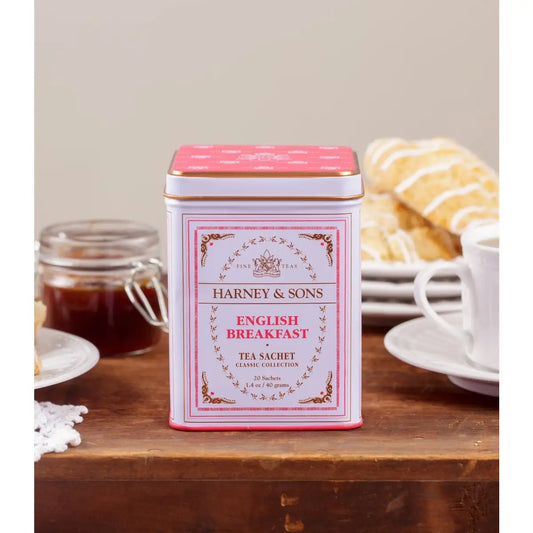 English Breakfast Tea - Classic Tin of 20 Sachets - Harney & Sons Fine Teas