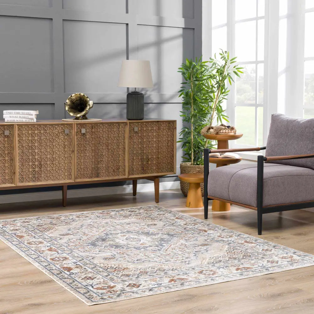 Erez Washable Area Rug - 5’3’’ x 7’ Rectangle - Boutique Rugs