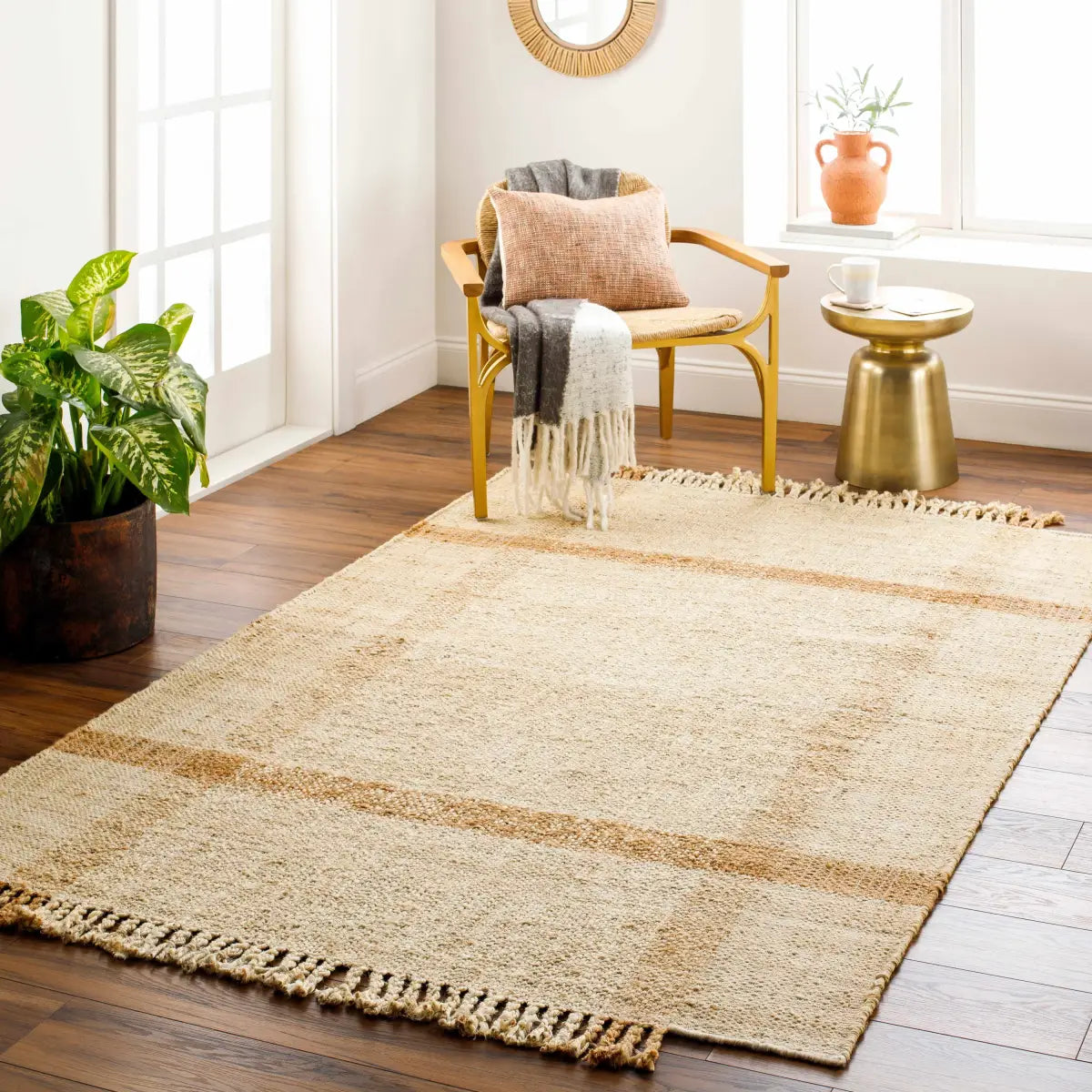 Errin Jute Area Rug - Boutique Rugs
