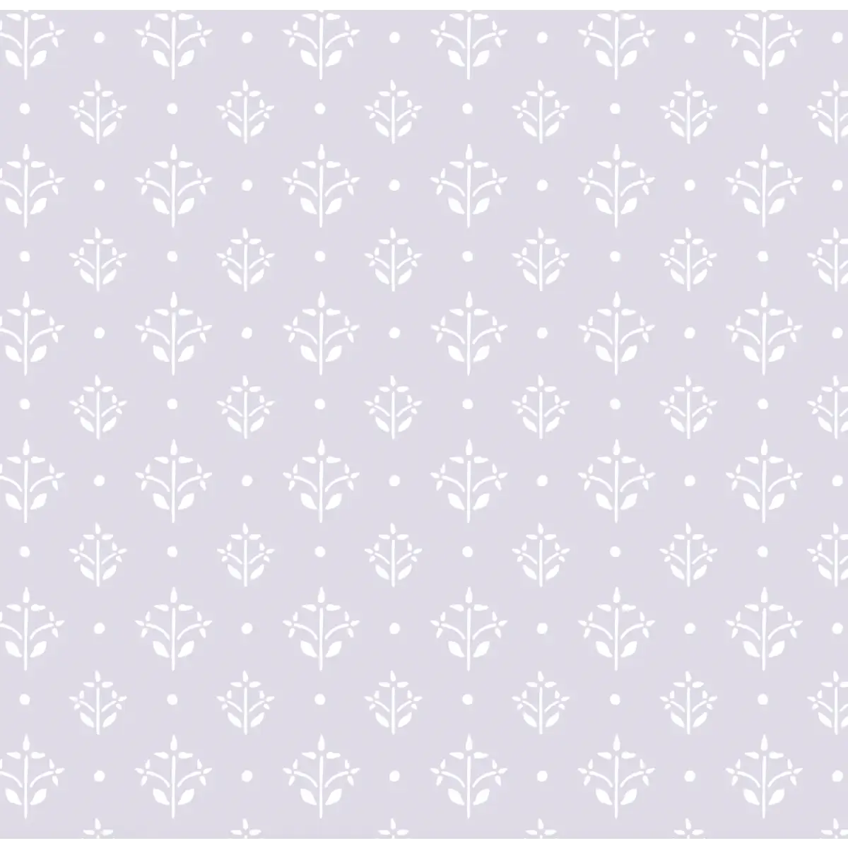 Esme Wallpaper - Pastel Floral Block Print - by Heights Design Studio - Sample 1 foot by 1 foot / Lilac - Loomwell Home