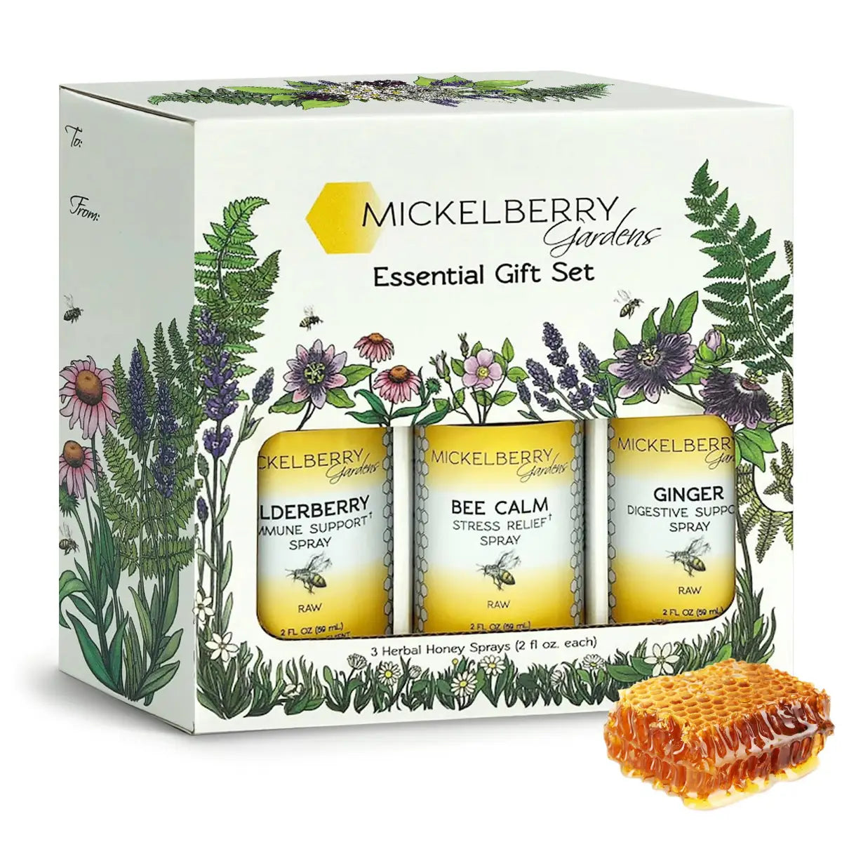 Honey Tonic Gift Set - Pack of 3 Herbal Tonics - Mickelberry Gardens