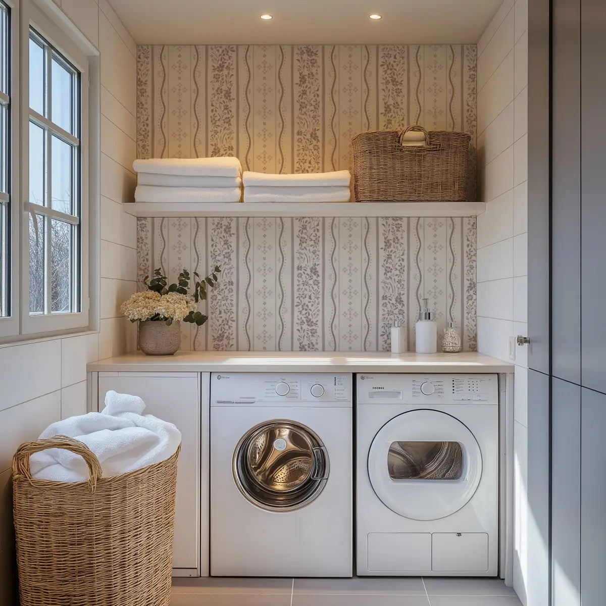 Este Wallpaper - Simple Cottage Stripe - by Hufton Studio - Loomwell Home Goods