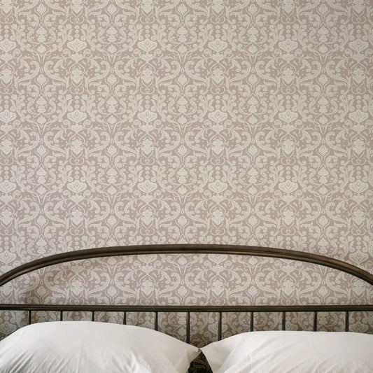 Estelle Wallpaper - Classic Leafy Scrollwork - by Lisee Ree - Loomwell Home Goods