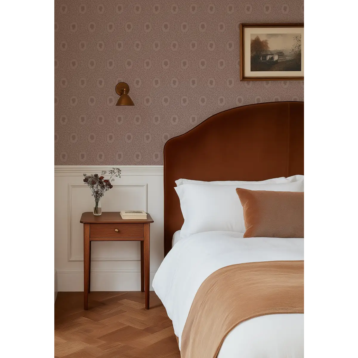 Etienne Wallpaper - Cottage Sihouettes - by Samantha Dara - Loomwell Home Goods
