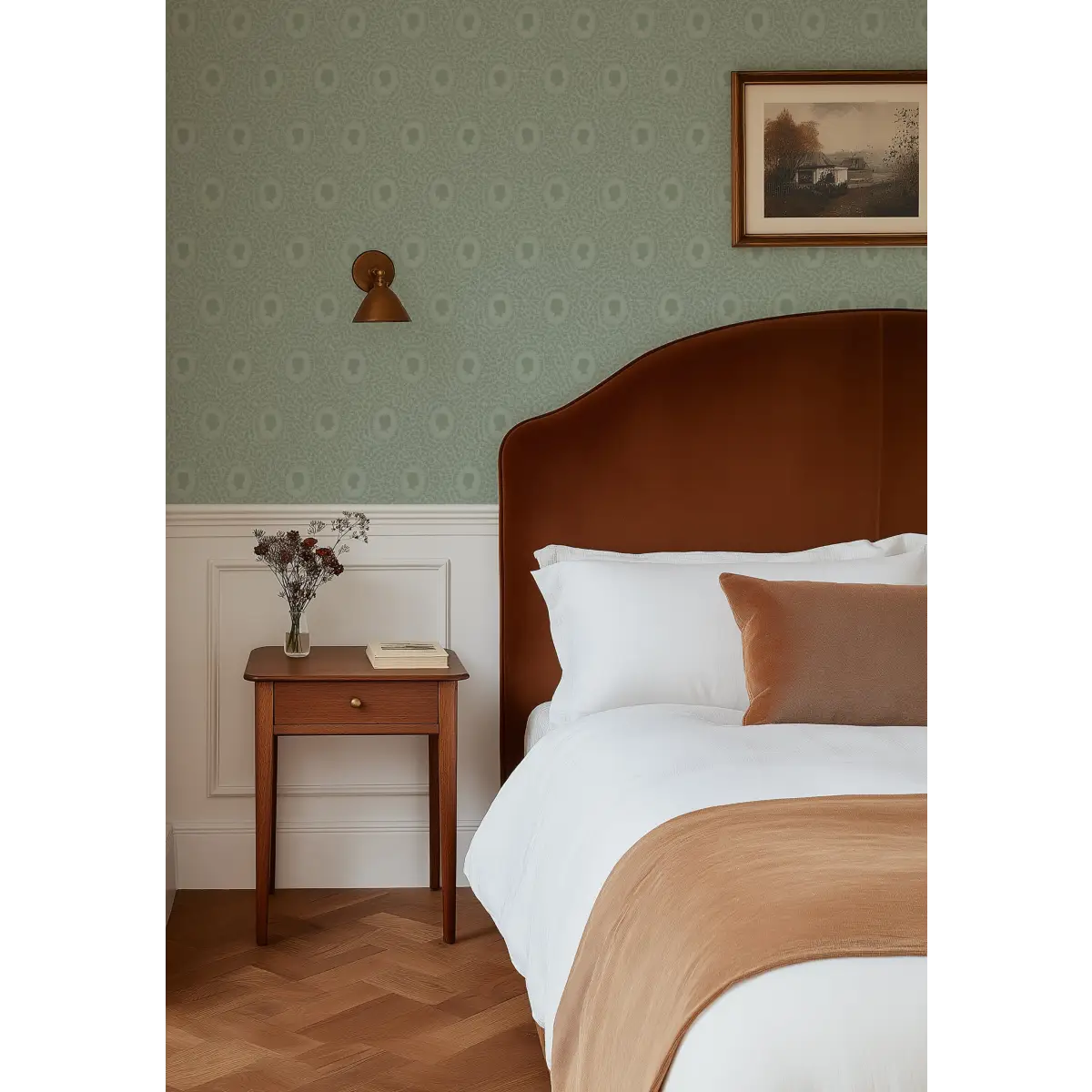 Etienne Wallpaper - Cottage Sihouettes - by Samantha Dara - Loomwell Home Goods