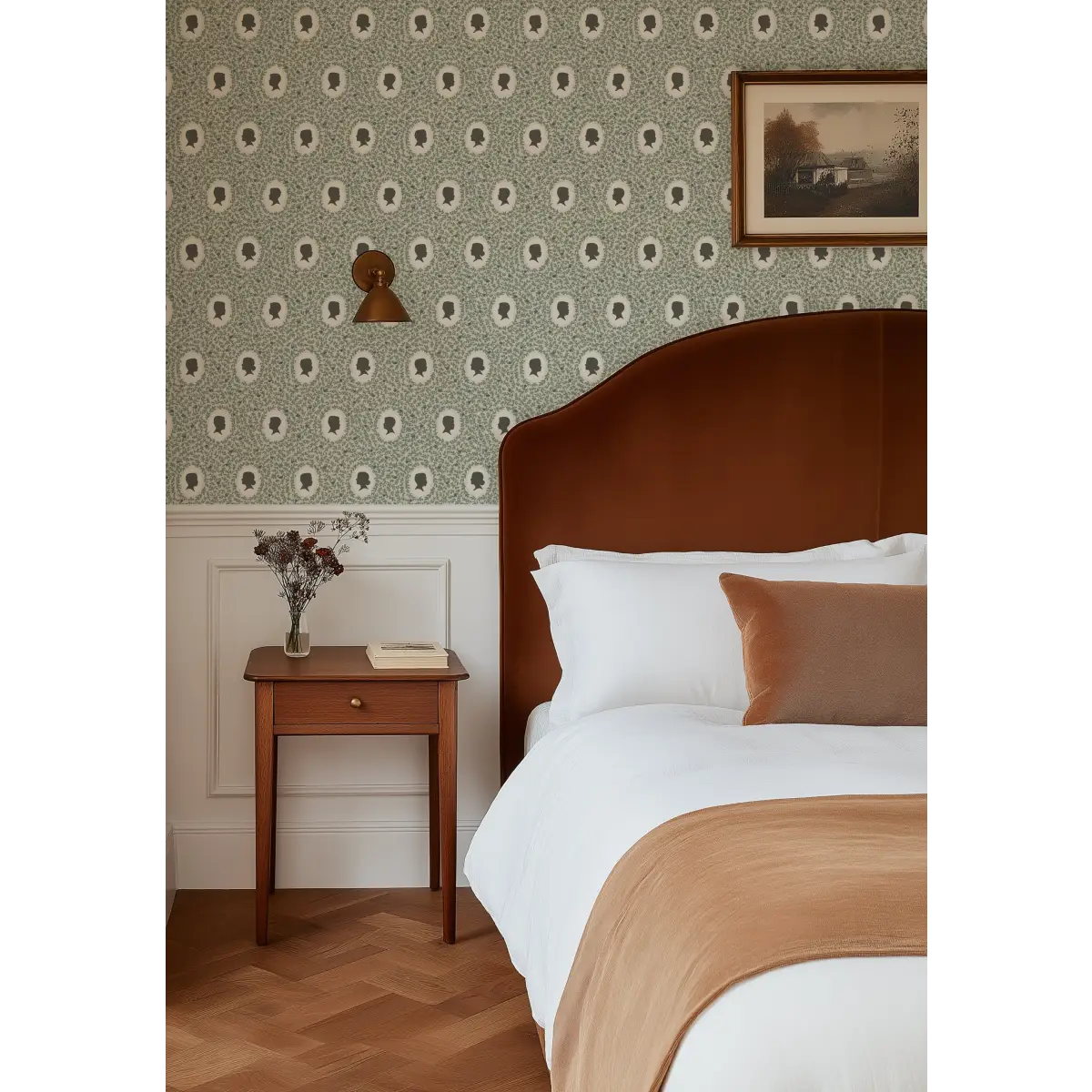 Etienne Wallpaper - Cottage Sihouettes - by Samantha Dara - Loomwell Home Goods