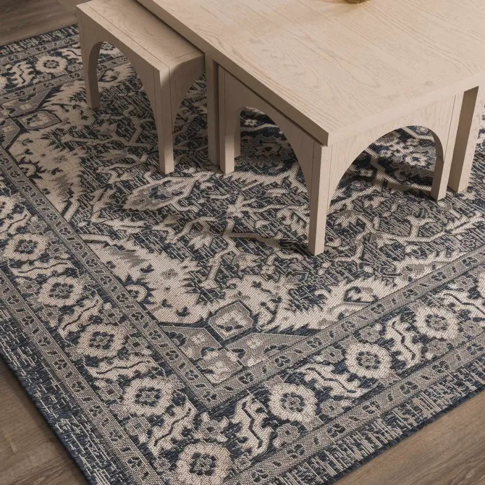 Etoile Navy Blue Performance Rug - Boutique Rugs