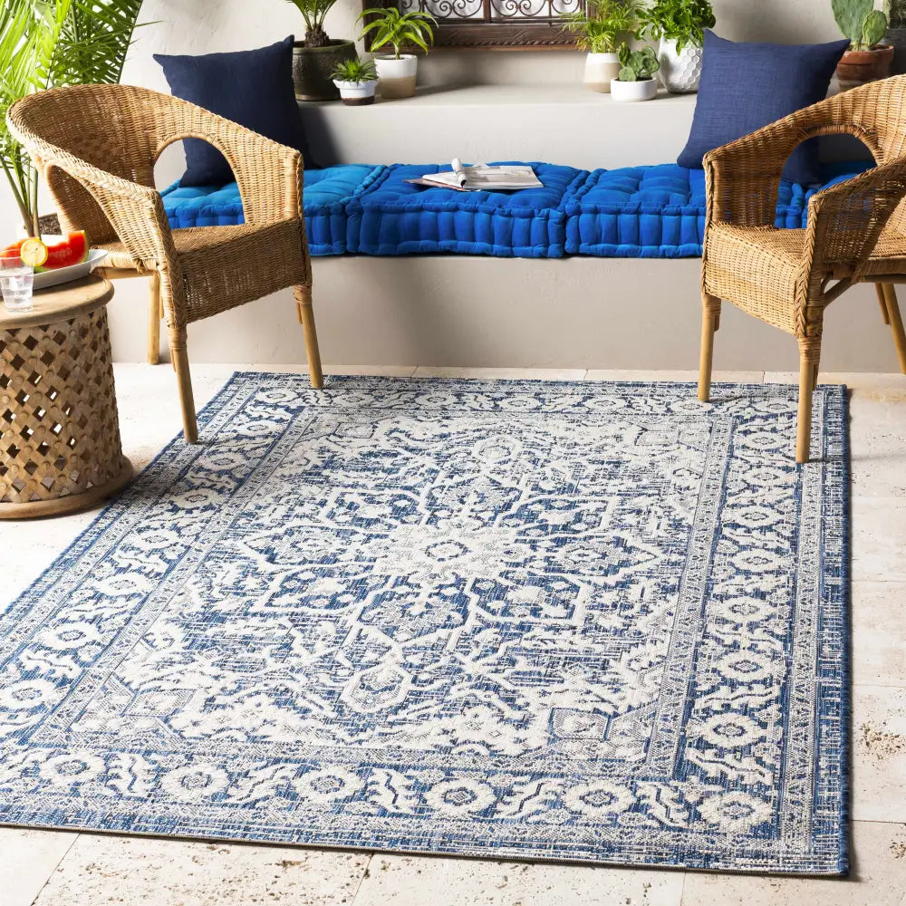 Etoile Navy Blue Performance Rug - Boutique Rugs