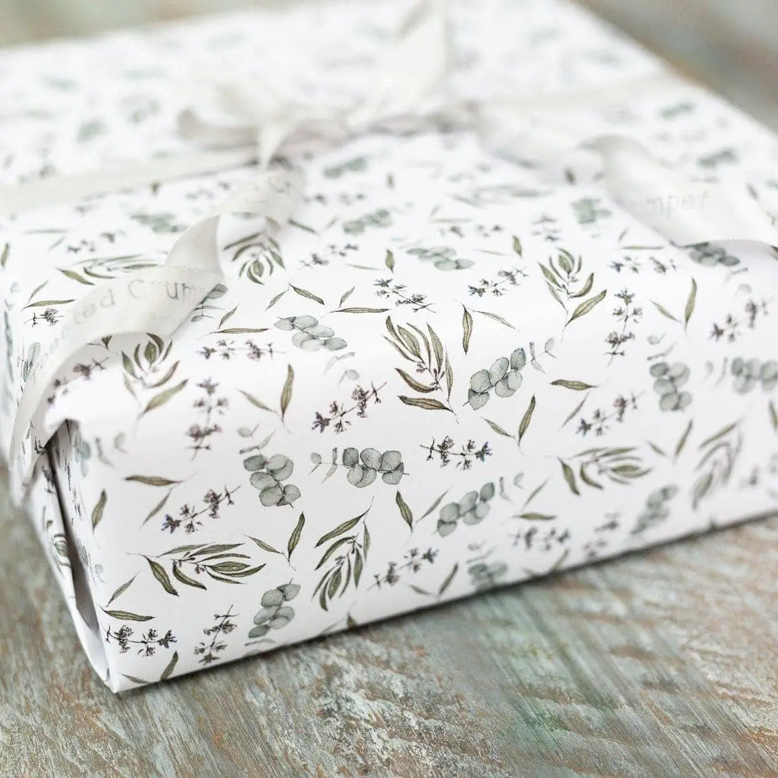 Eucalyptus Gift Wrap - Set of 3 Sheets - Toasted Crumpet (US Duties Paid)