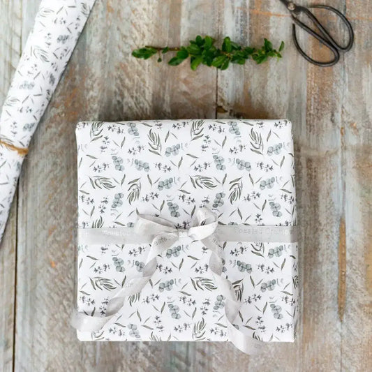 Eucalyptus Gift Wrap - Set of 3 Sheets - Toasted Crumpet (US Duties Paid)