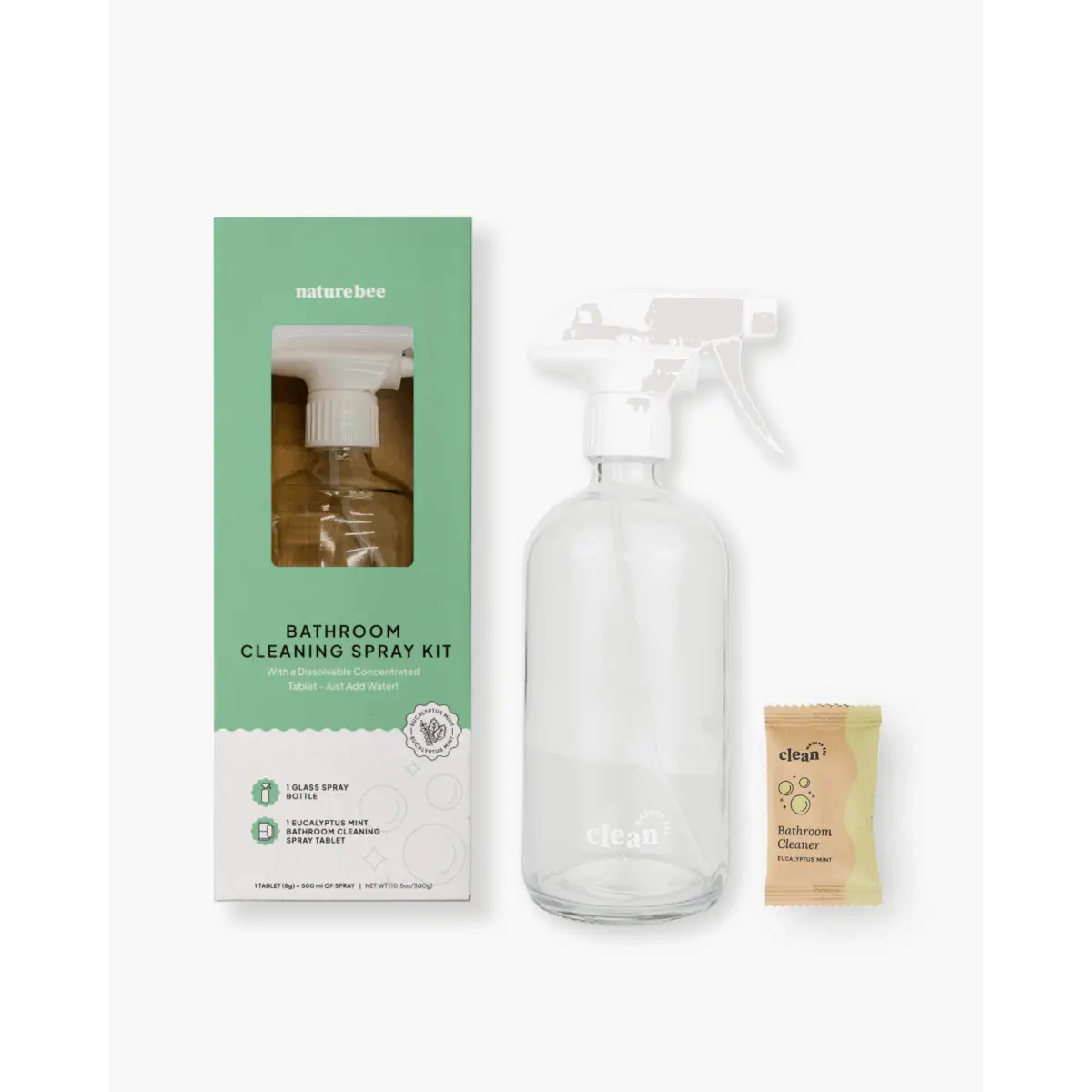 Eucalyptus Mint Bathroom Cleaner Concentrate Refill Kit - NATURE BEE
