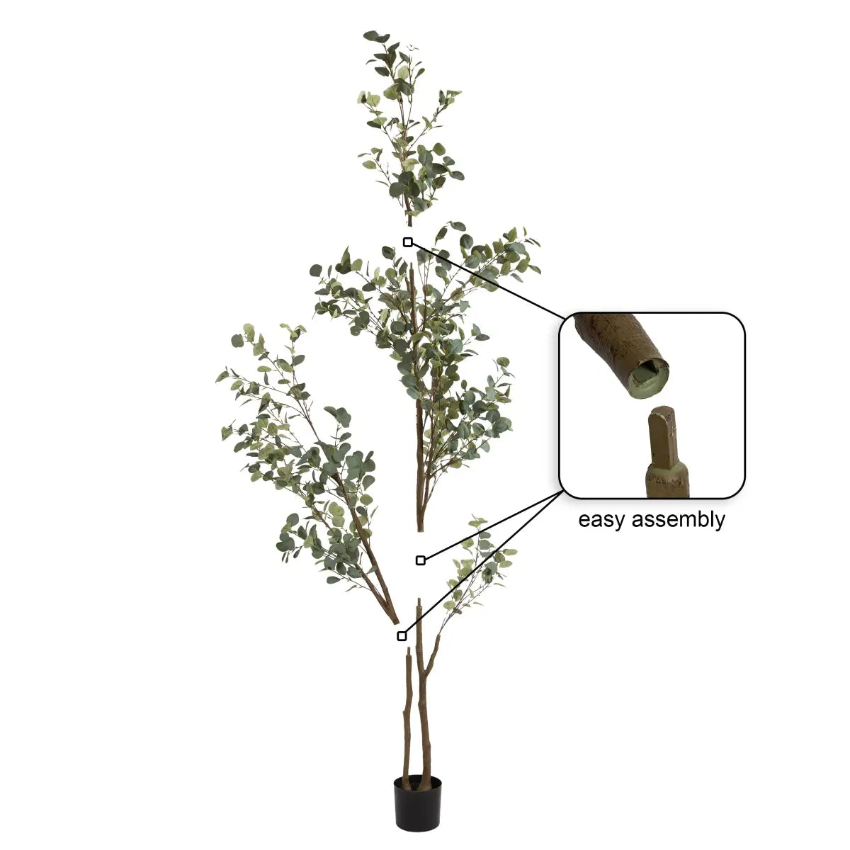 Eudora Eucalyptus Tree Decor - kateandlaurel