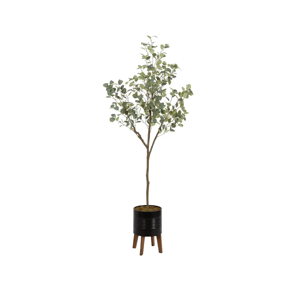 Eudora Eucalyptus Tree Decor - Black/Rustic Brown / 6.5’ - kateandlaurel