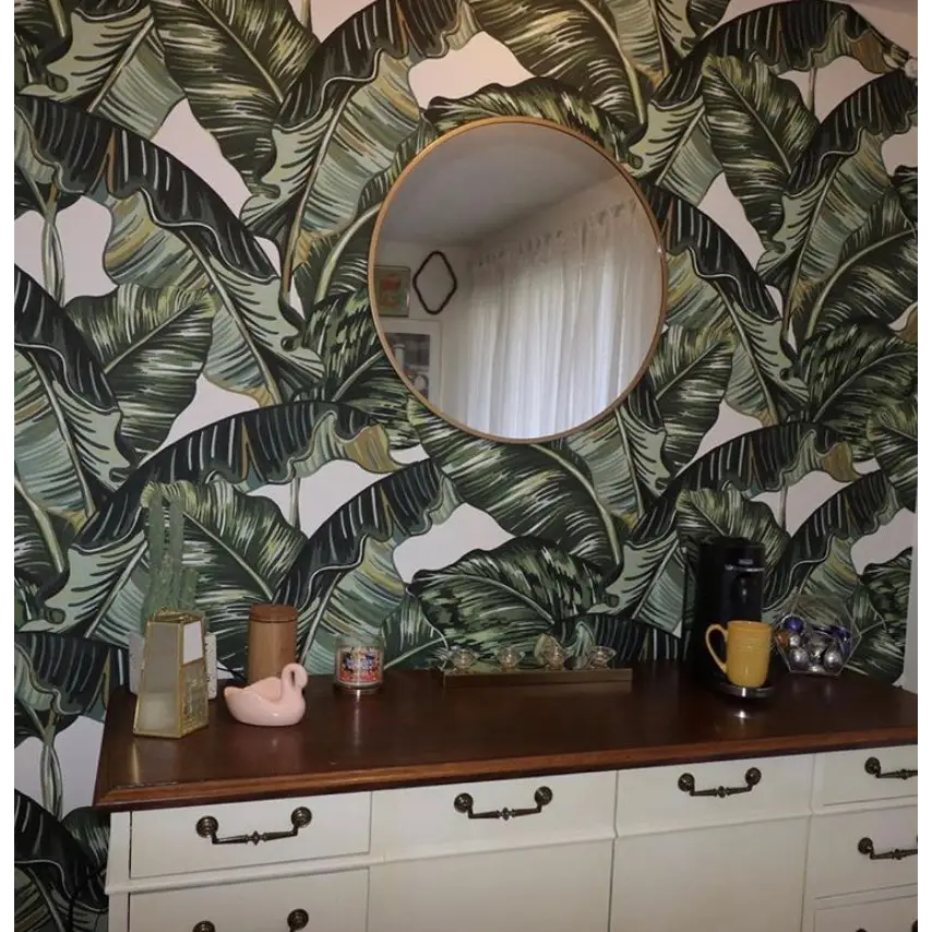 Eva Wallpaper - Tropical Leaves - Loomwell Home Goods
