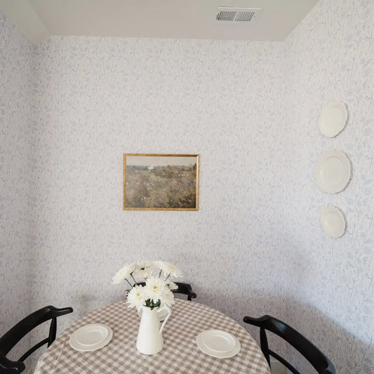 Eve Wallpaper - Pastel Tulips and Daffodils - by Melissa Johnson Design - Loomwell Home Goods
