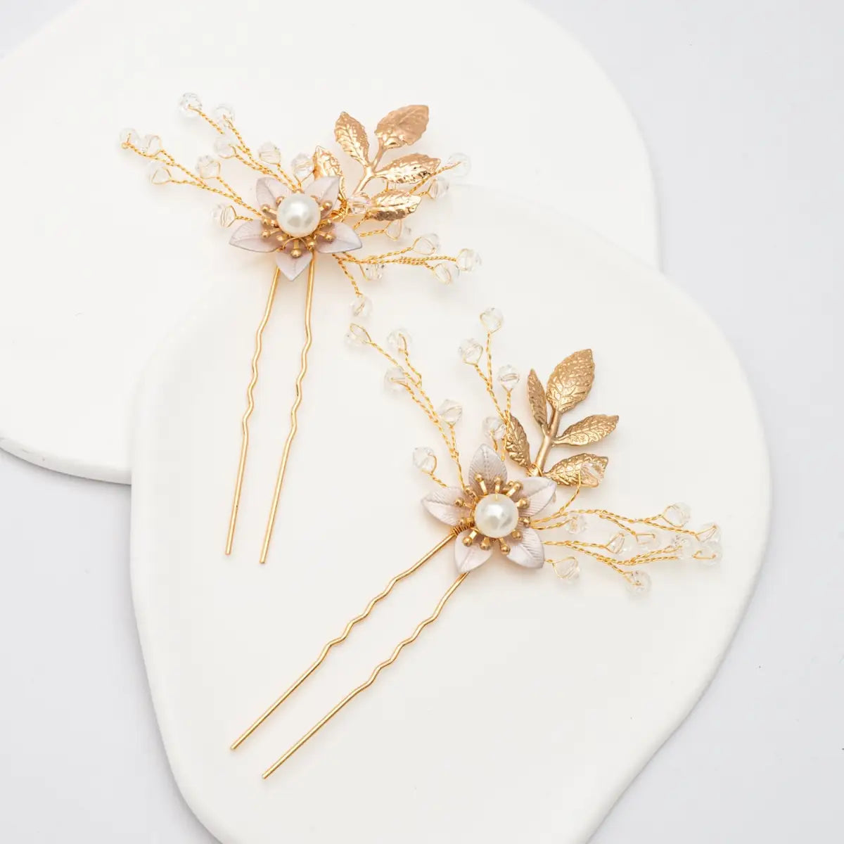 Everly Pearl Hair Pins in Gold - Starfish Project