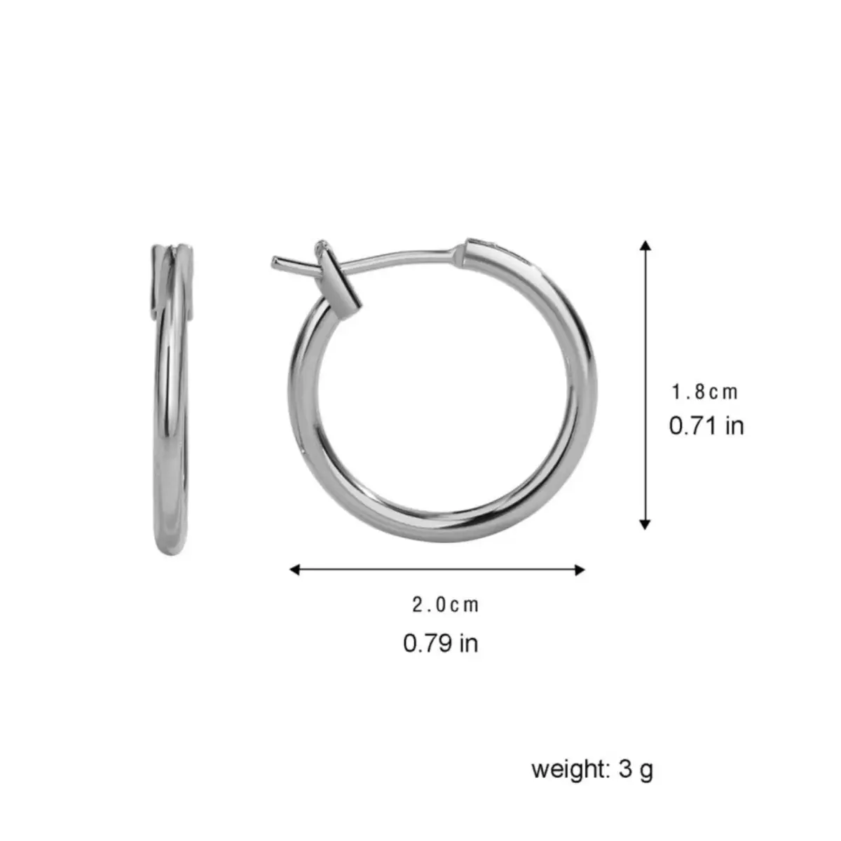 Everyday Hoop Earrings - Gold or Silver - Rooted Home Goods