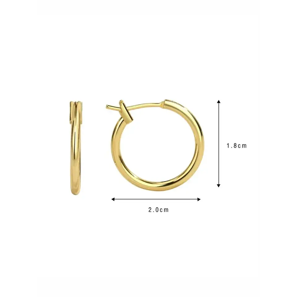 Everyday Hoop Earrings - Gold or Silver - Rooted Home Goods