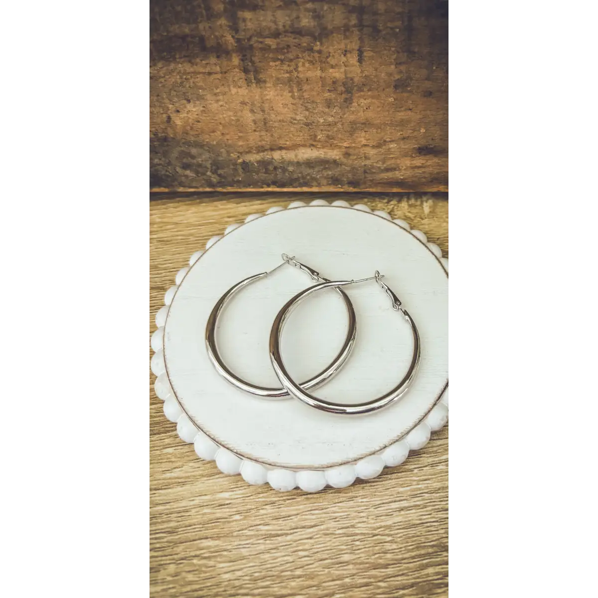 Everyday Large Hoop Earrings - Gold or Silver - Rooted Home Goods