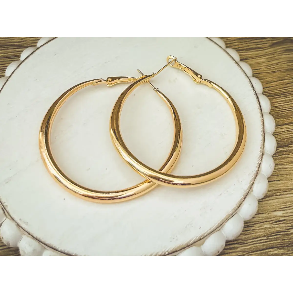 Everyday Large Hoop Earrings - Gold or Silver - Rooted Home Goods