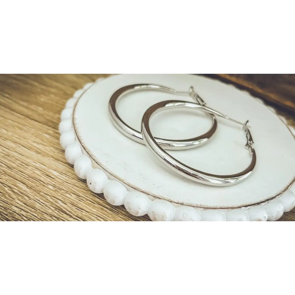 Everyday Large Hoop Earrings - Gold or Silver - Rooted Home Goods