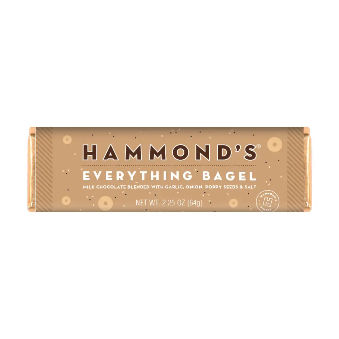 Everything Bagel - Milk Chocolate Candy Bar - Hammond’s Candies / Lolli & Pops